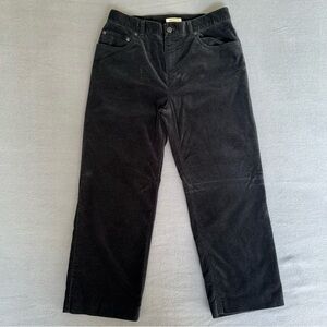 Jones New York Sport Black Cotton 1% spandex Velvet feel Pants size 8